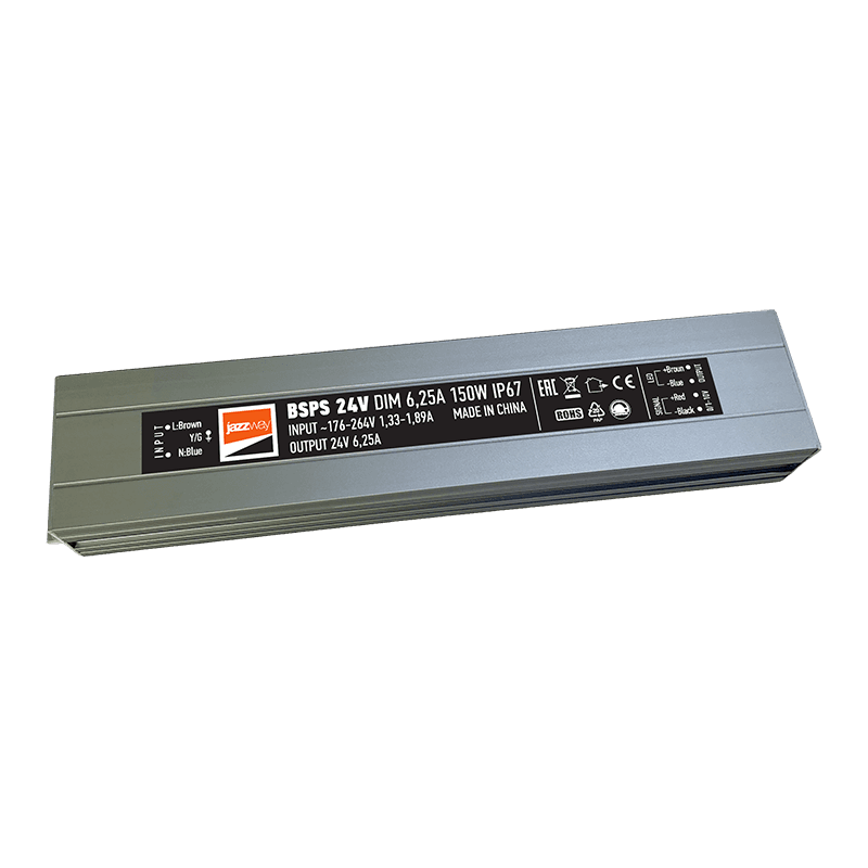 Драйвер для светодиодный ленты BSPS 24V 150Вт диммируемый IP67