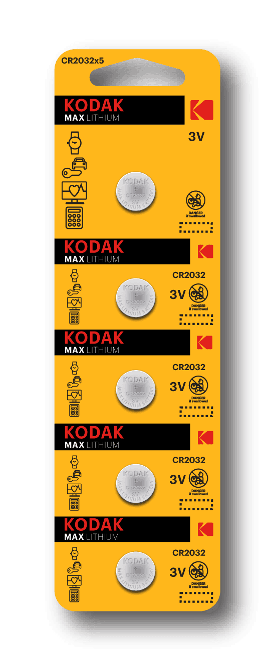 Батарейка Kodak CR2032-5BL MAX Lithium (60/360/69120)