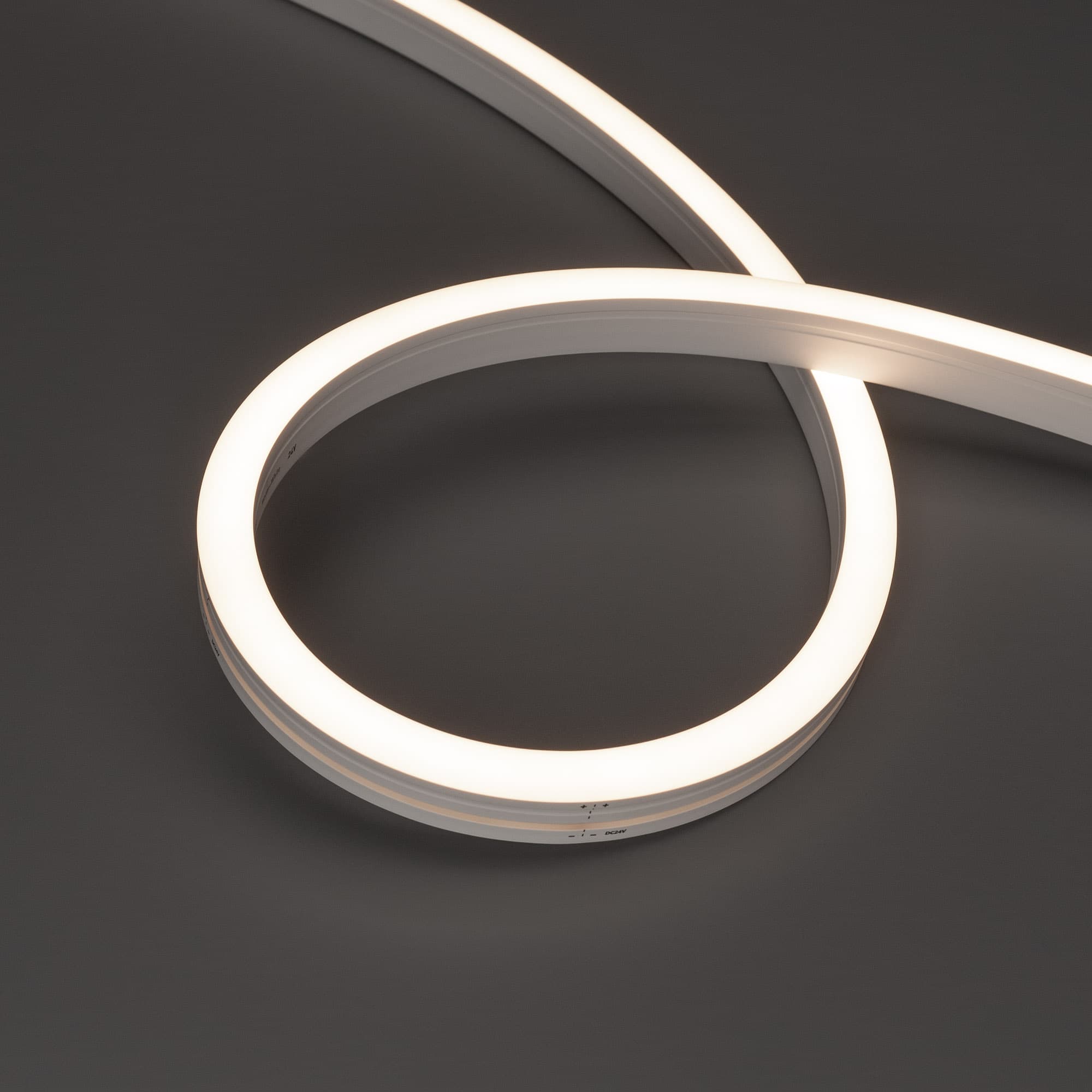 Лента светодиодная герметичная MOONLIGHT-SIDE-A140-12x17mm 24V White-MIX (12 W/m, IP67, 5m, wire x2) (ARL, Вывод боковой, 3 года, 140 LED/m)