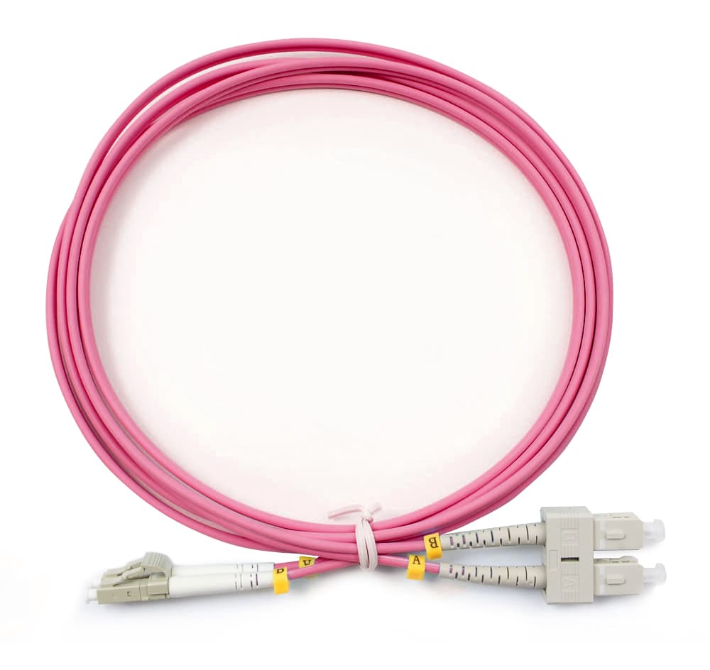 Патч-корд оптический duplex 2м LC-SC 50/125MM OM4 LSZH