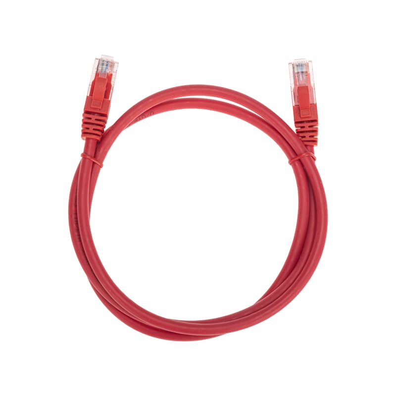 Патч-корд U/UTP CAT 6, RJ45-RJ45, 26AWG, LSZH, красный, 1м,