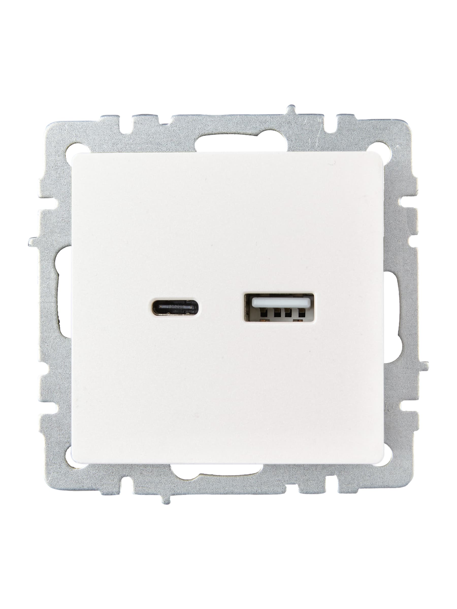 BRITE Розетка USB A+C 18Вт РЮ11-1-БрЖ жемчуг