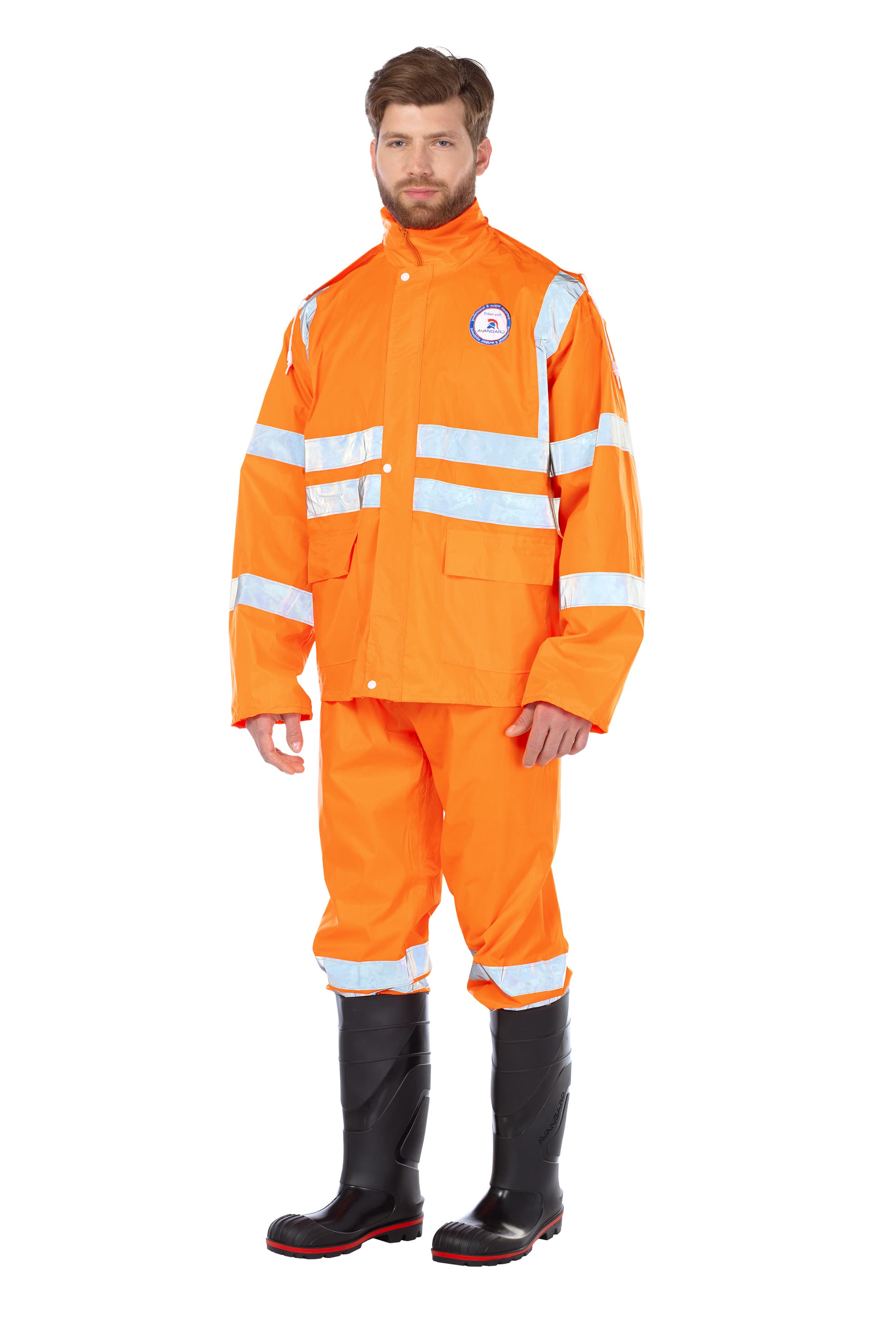 "Костюм влагозащитный с СОП ""Triton extra"" оранжевого цвета suit orange, р.104-108  ( XL )"