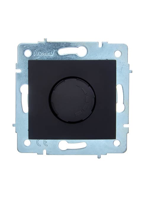 ASTI Диммер 1000W, механизм, чёрный бархат Lezard 7081-4288-157