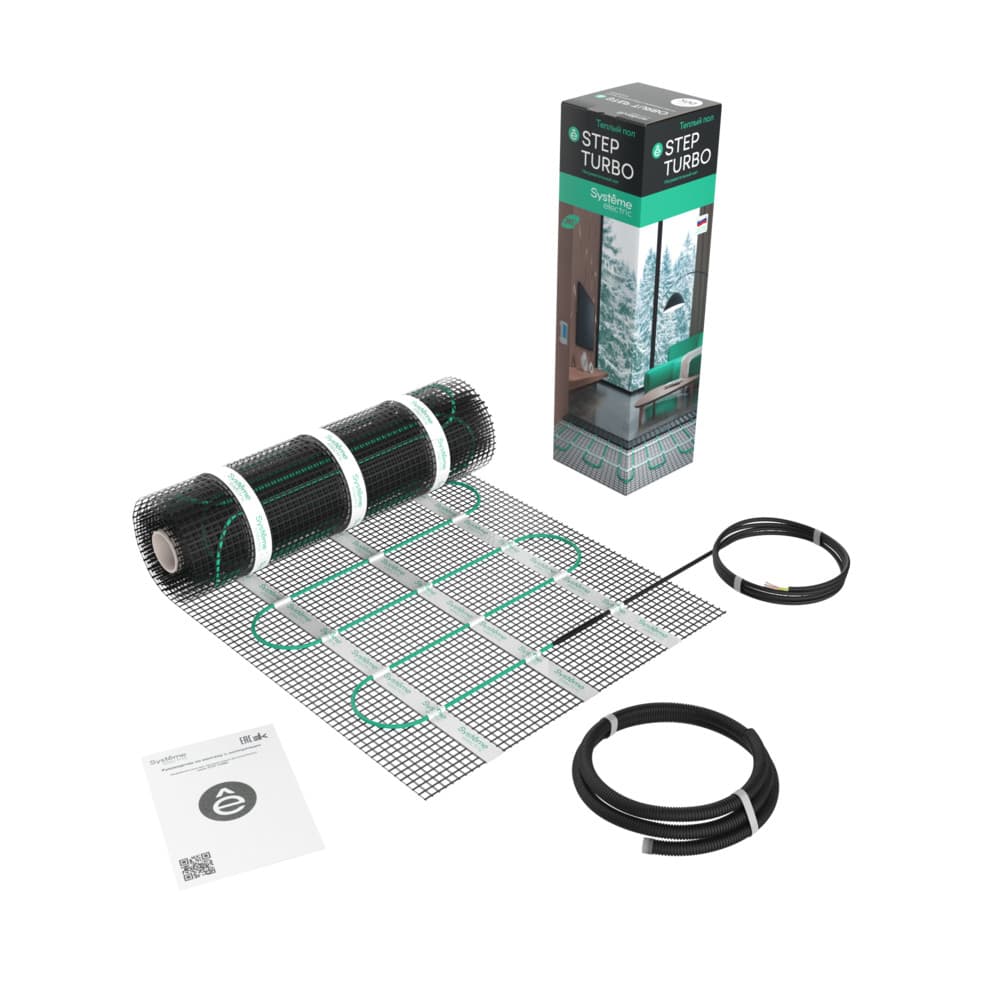 Теплый пол (мат нагревательный) STEP TURBO STM200020, 200 Вт/м2, 400 Вт, 2 м2