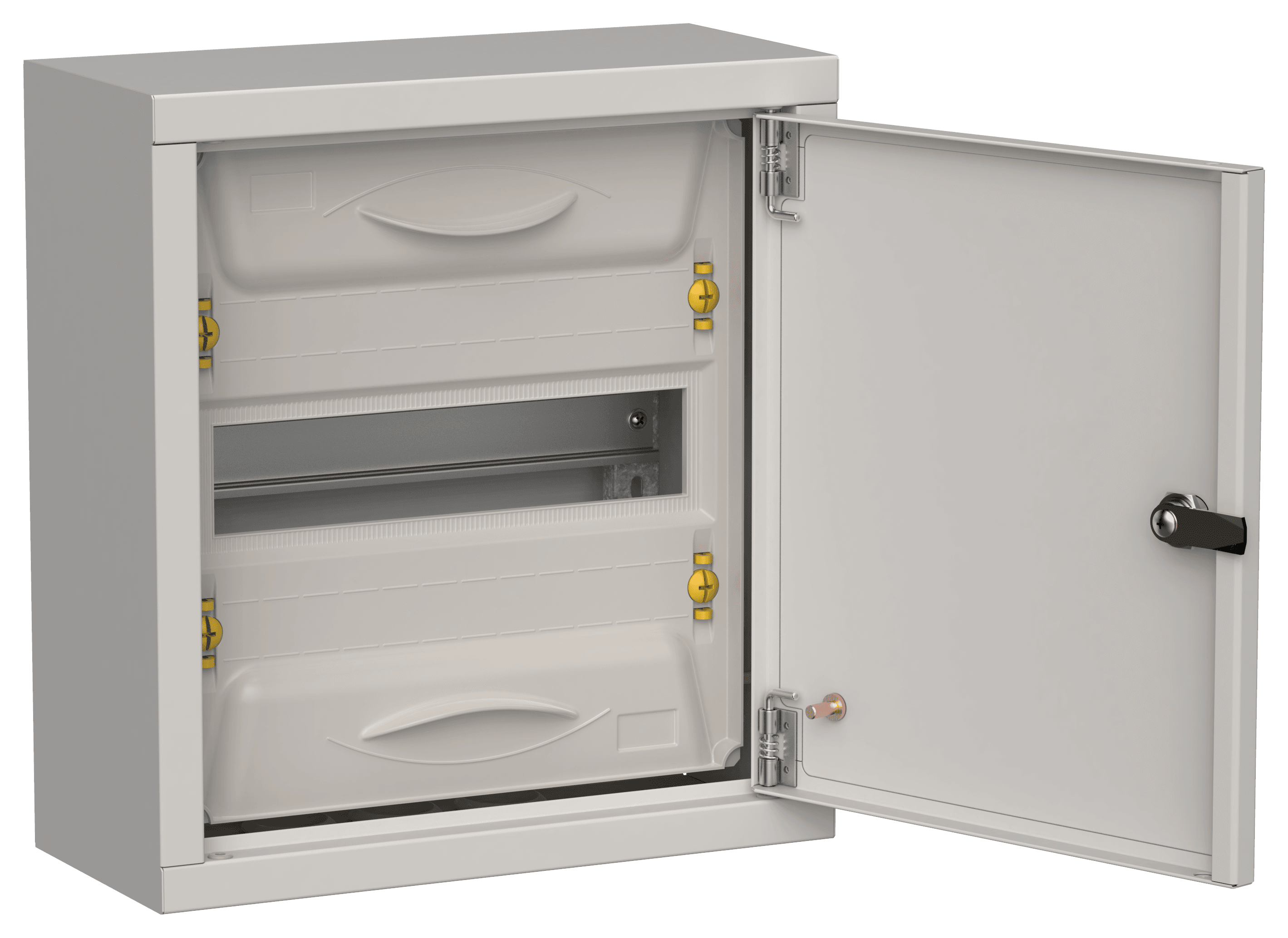 TITAN 5 Корпус металлический ЩРн-12 (1х12) 335х310х140мм IP31 серый (одна дверь) IEK