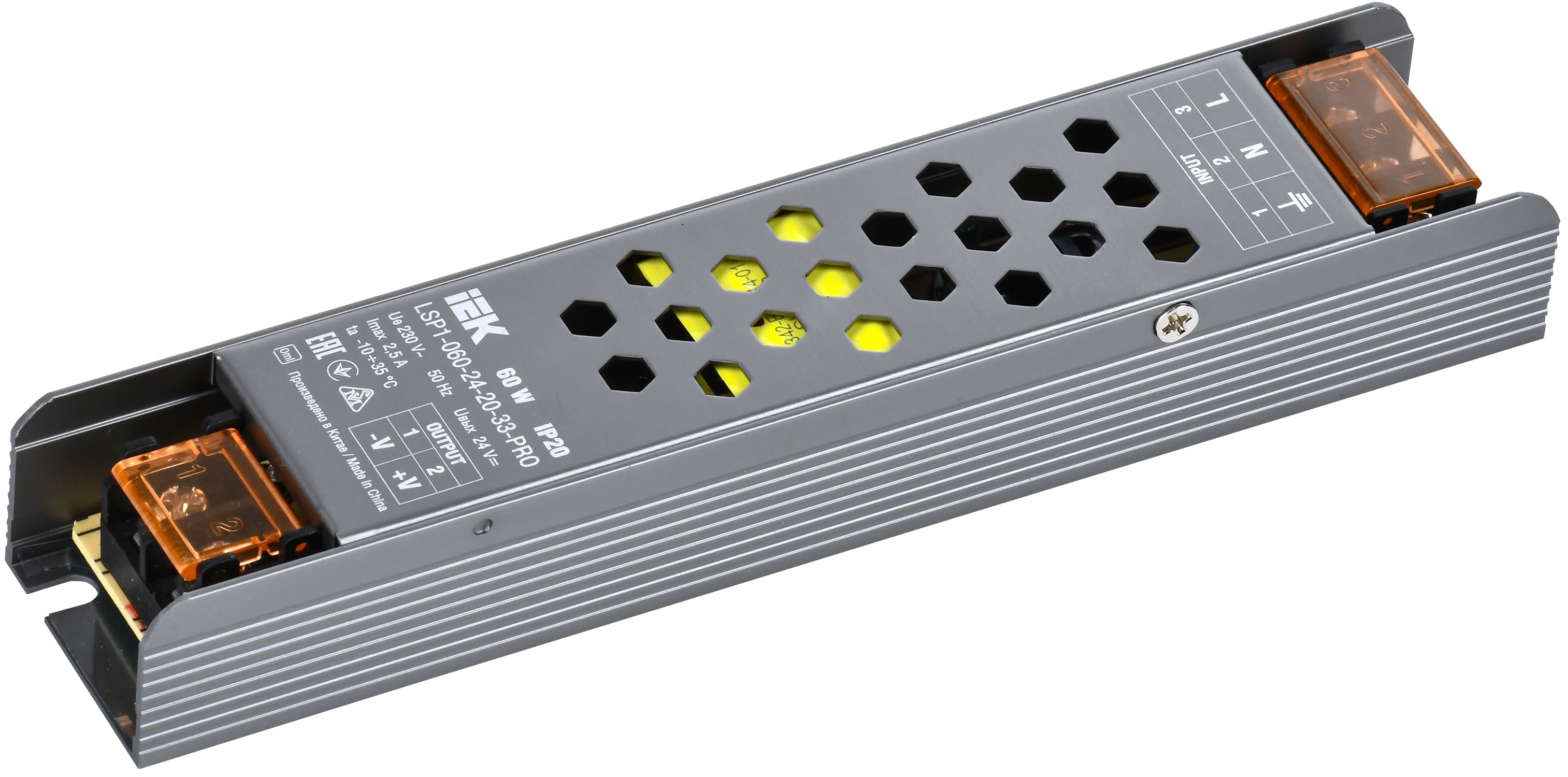 Драйвер LED ИПСН-PRO 60Вт 24В клеммы IP20