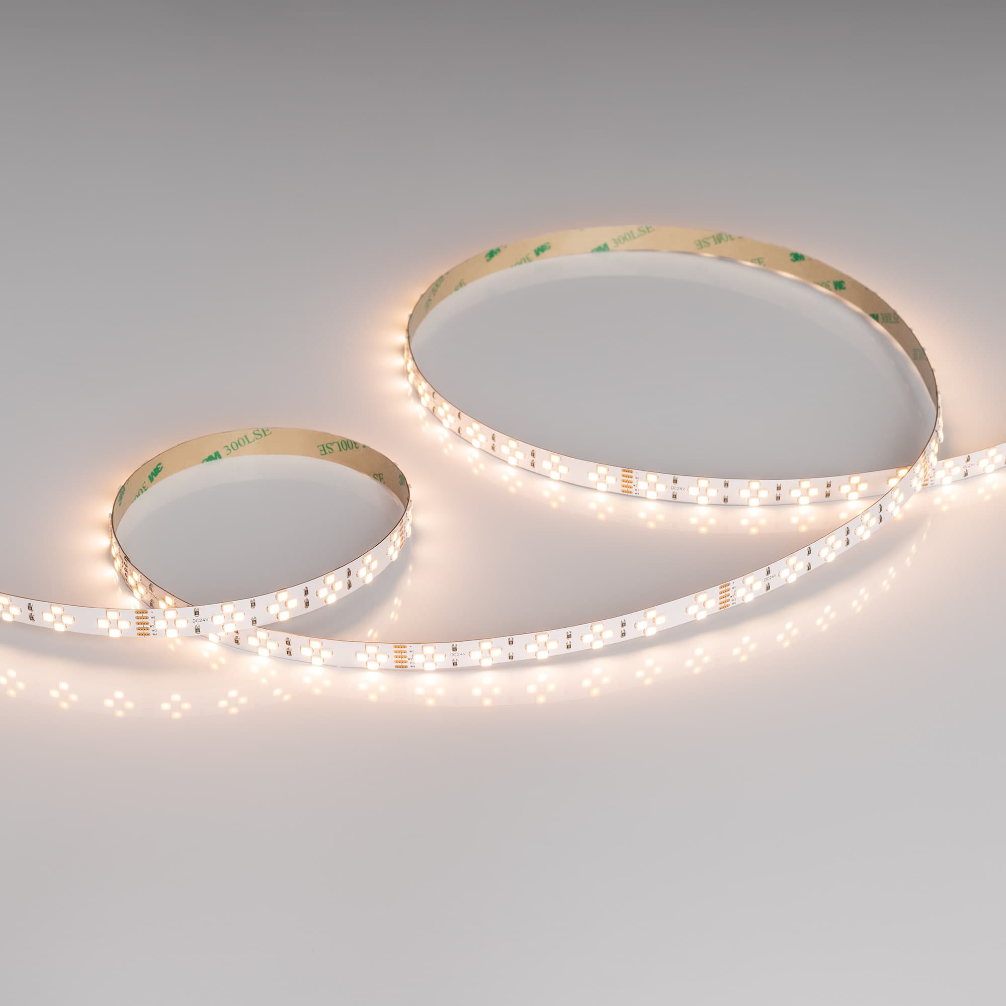 Лента светодиодная 20 Вт/м 24В IP20 1900K2400K2700K3000K 240LED/м RT-A240-10mm-4 SMD 2835 5 м