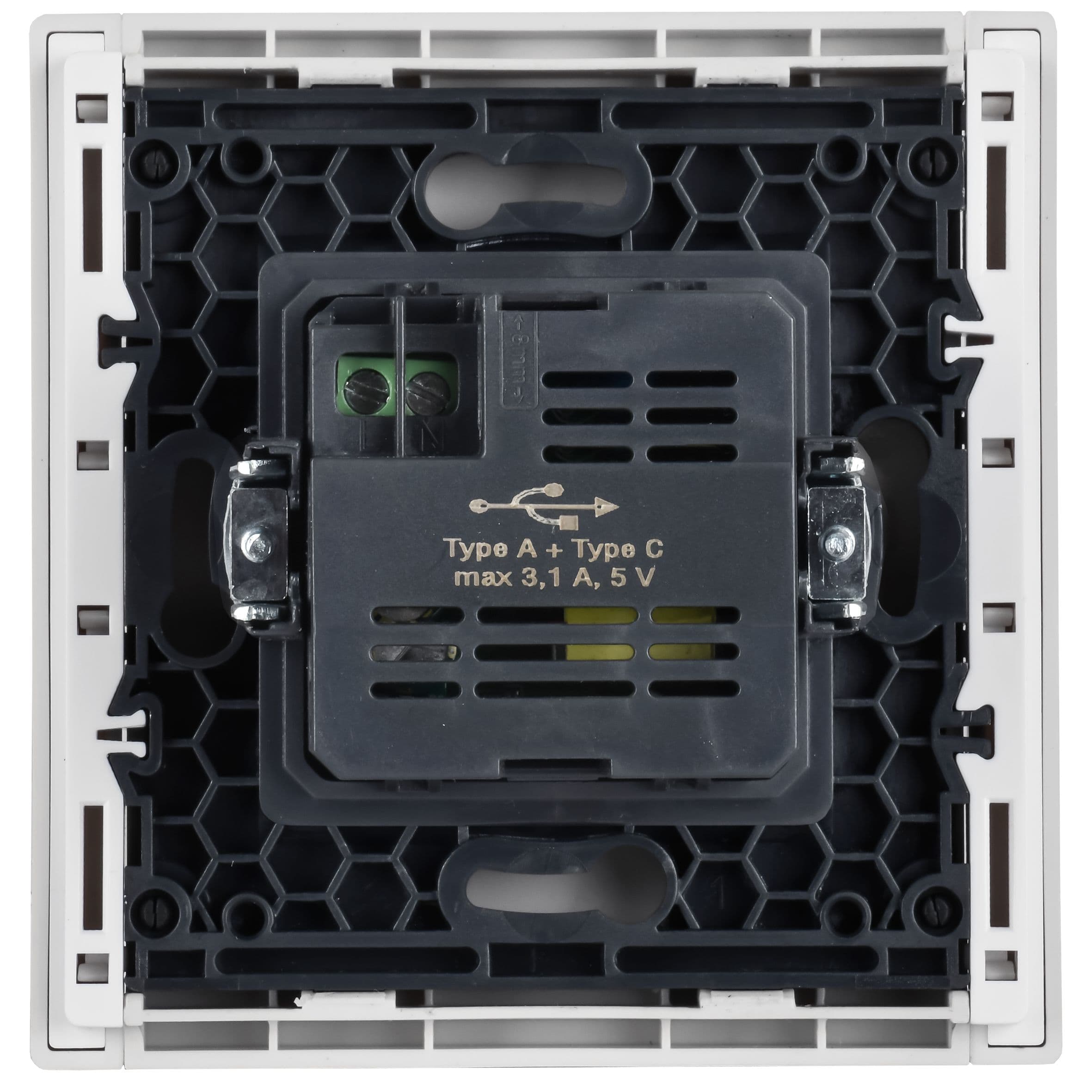 FORTE&PIANO Розетка USB A+C 3,1А FP250 белый