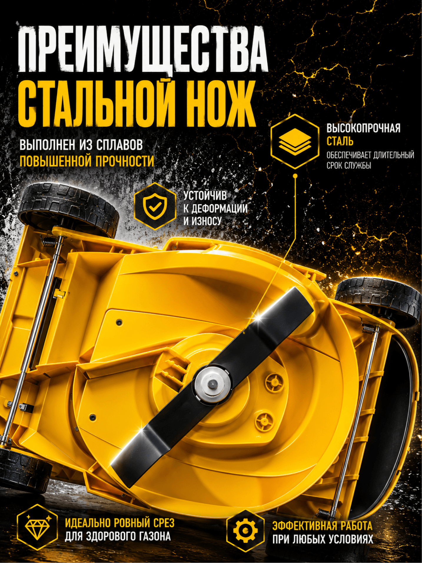 Газонокосилка электрическая ELM-1100