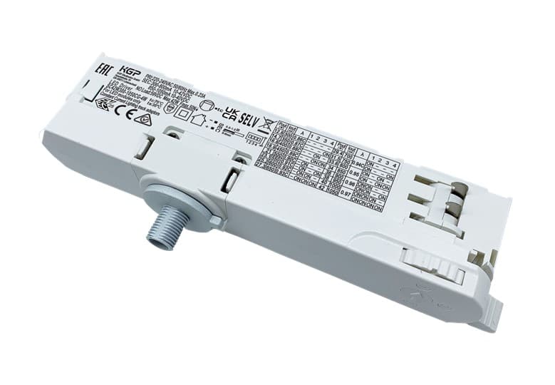 Блок питания для трековых систем ARJ-SP-42-PFC-TRIAC-4TR-WH (42W, 9-40V, 0.3-1.05A) (ARL, IP20, пластик, 5 лет)