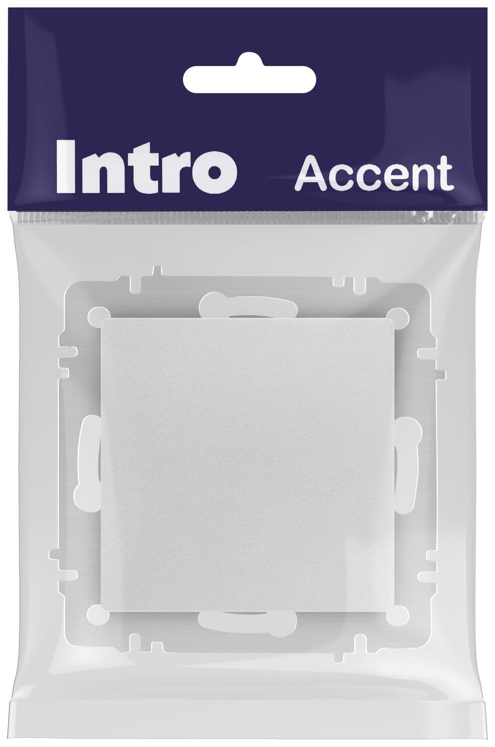 Кнопка Intro Accent 6-109-03 , 10А-250В, IP20, СУ, алюминий