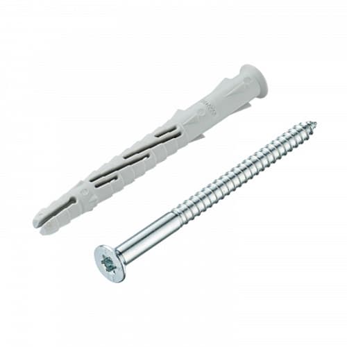 Дюбель фасадн. c шурупом потайн. гол с шлицем TORX 10x100 (4 шт) - пакет Tecfi