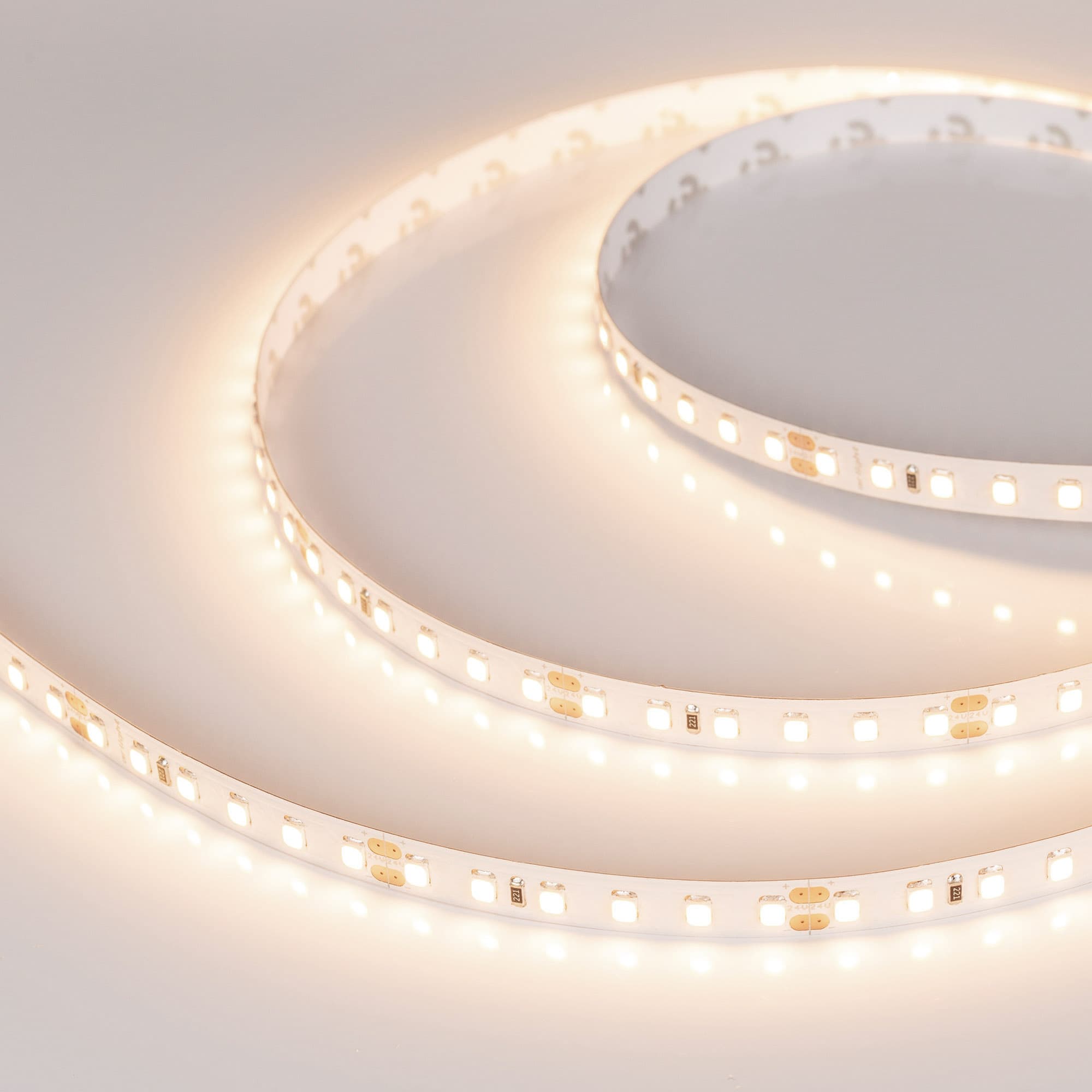 Лента светодиодная 14.4 Вт/м 24В 3000K IP20 120LED/м RT-A120-8mm CRI98 SMD 2835 5 м