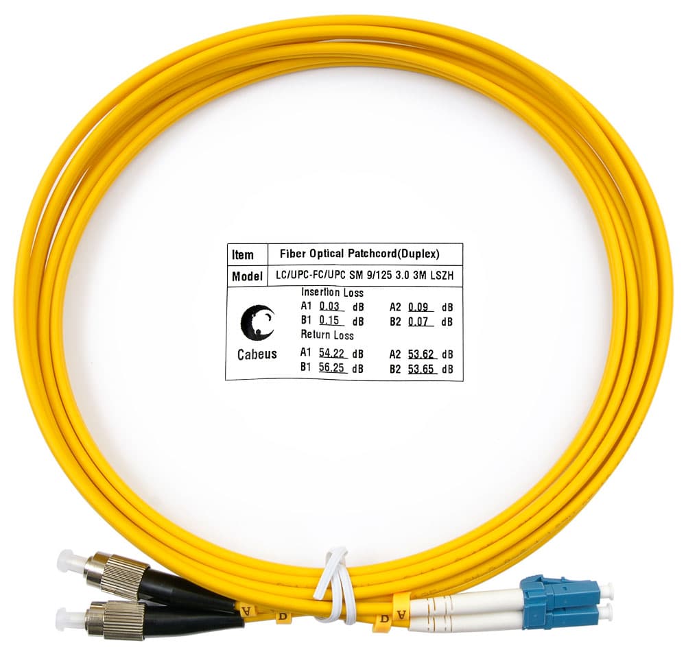 Патч-корд оптический duplex 3м LC-FC 9/125 sm LSZH