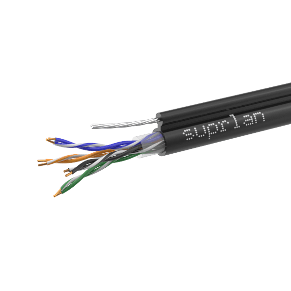 Витая пара U/UTP кат 5e 4x2xAWG24 Median Cu PE OUT T-FG8 трос 305м (RUS)