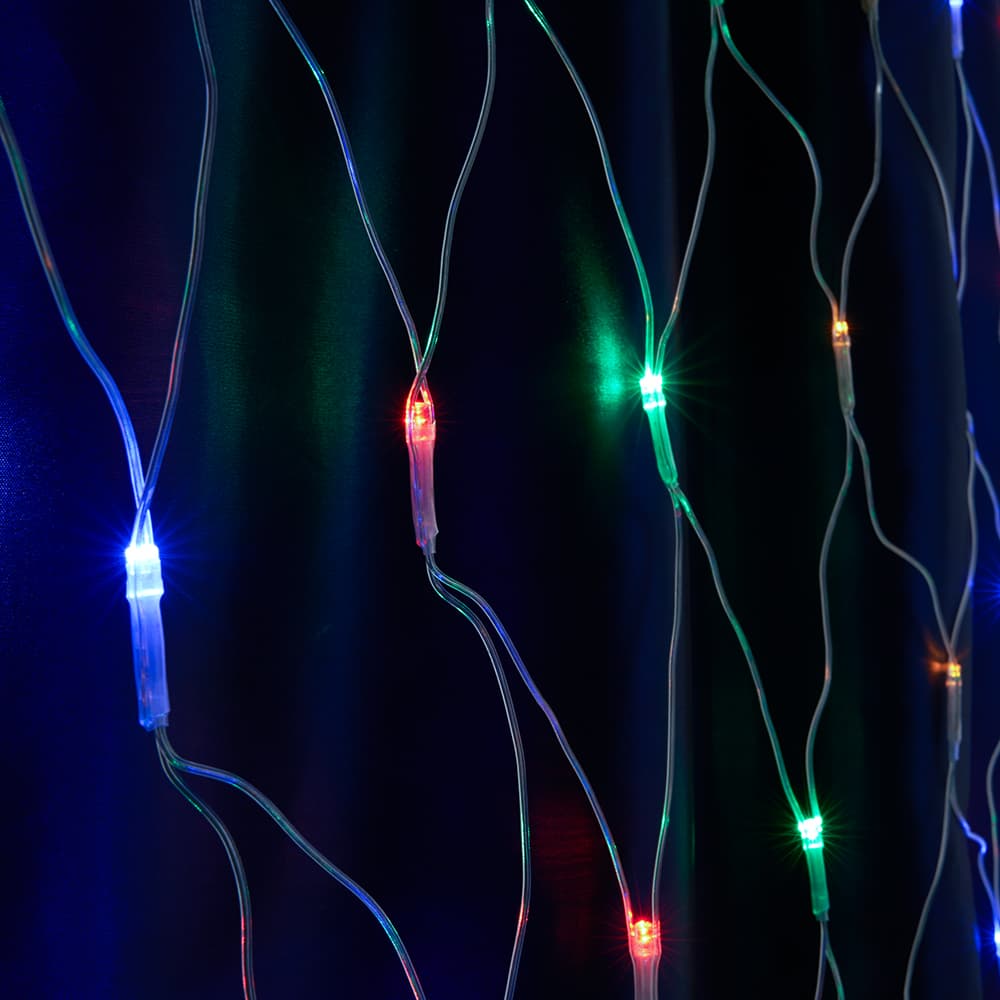 Гирлянда сеть LED мультиколор 3х2.7м
