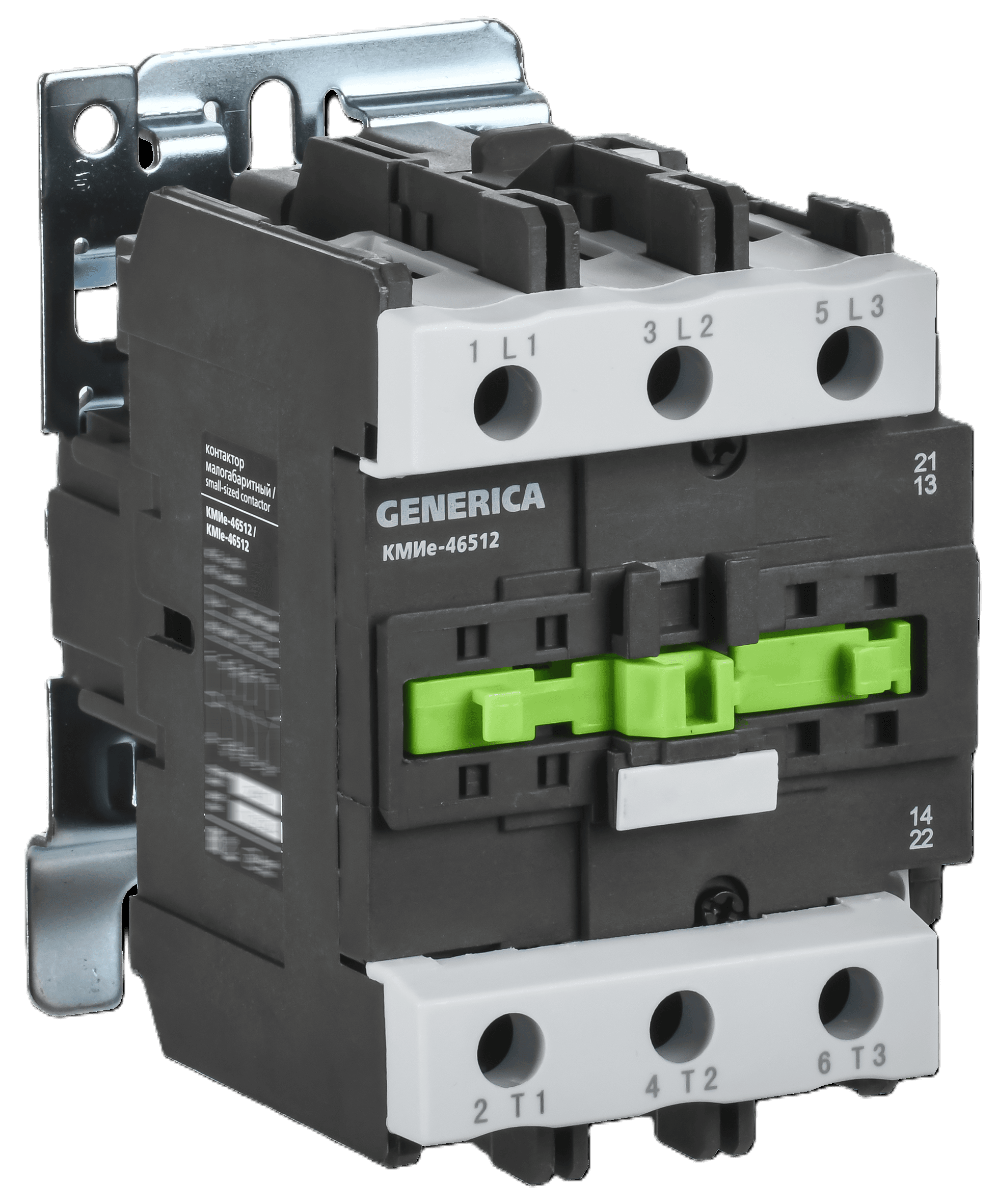 Контактор КМИе-46512 65А 230В/АС3 1NO 1NC GENERICA