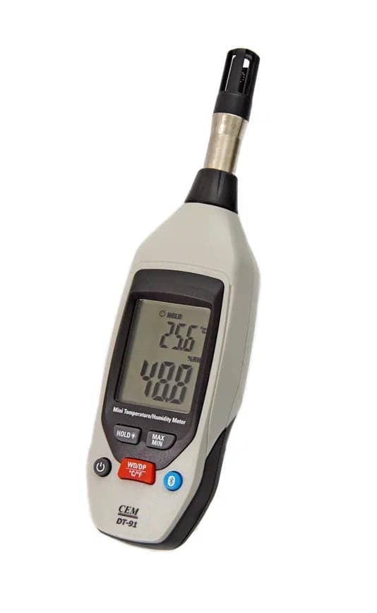 Термометр мини с функцией влагомера DT-91
