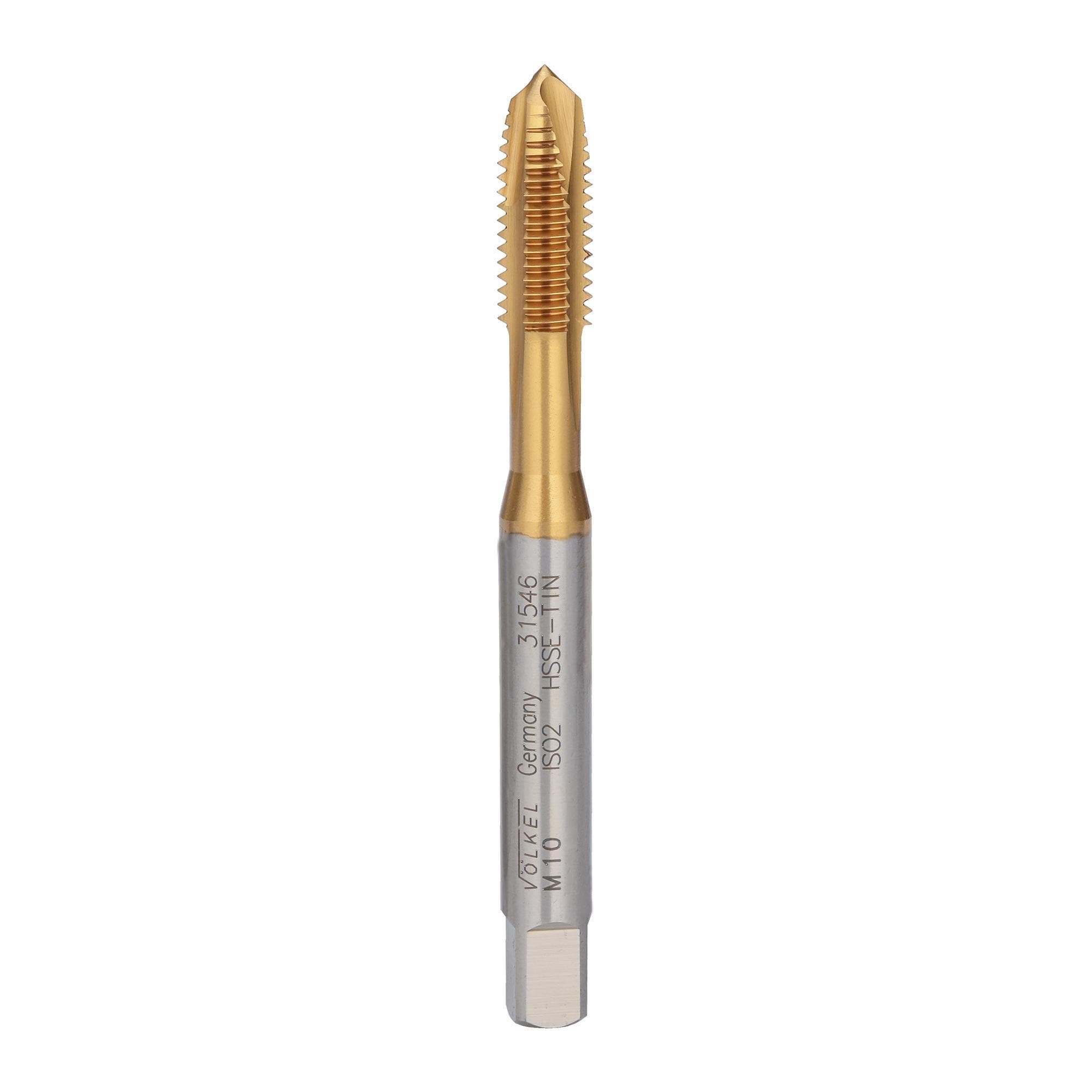 Метчик машинный М10х1,5 DIN371 6h HSSE TiN