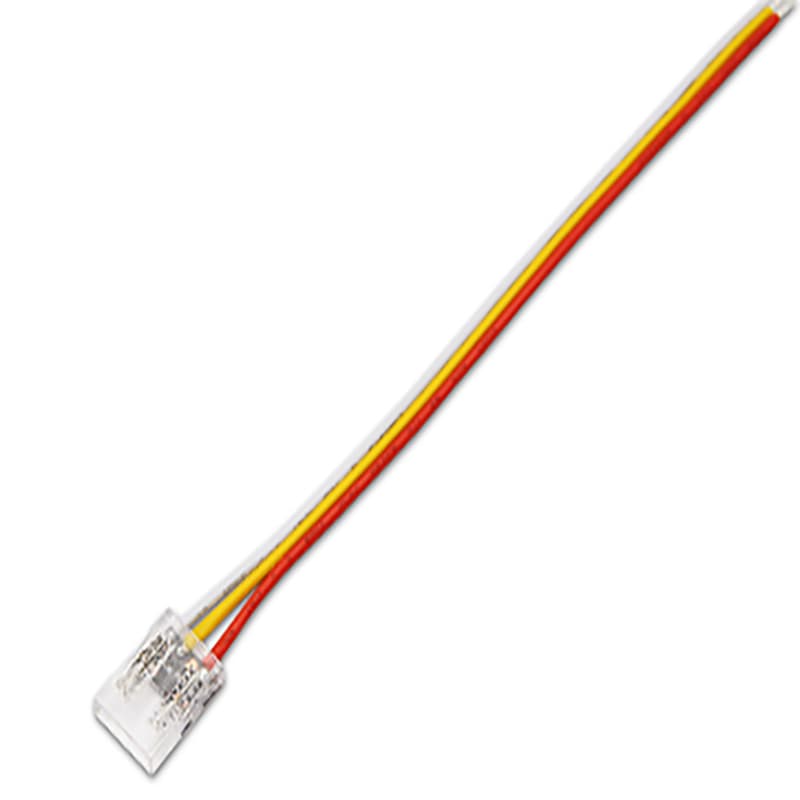 Разъем 3PIN с проводом для LED ленты COB ССТ 10 мм, лента - источник питания