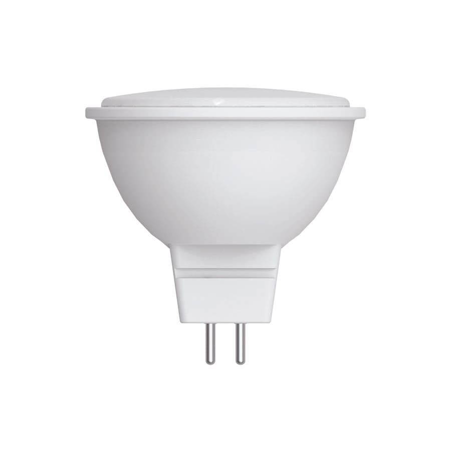 Лампа светодиодная, LED-JCDR-7W/3000K/GU5.3/FR/SLS форма ''JCDR'', матовая, теплый белый свет (3000K), ТМ Volpe