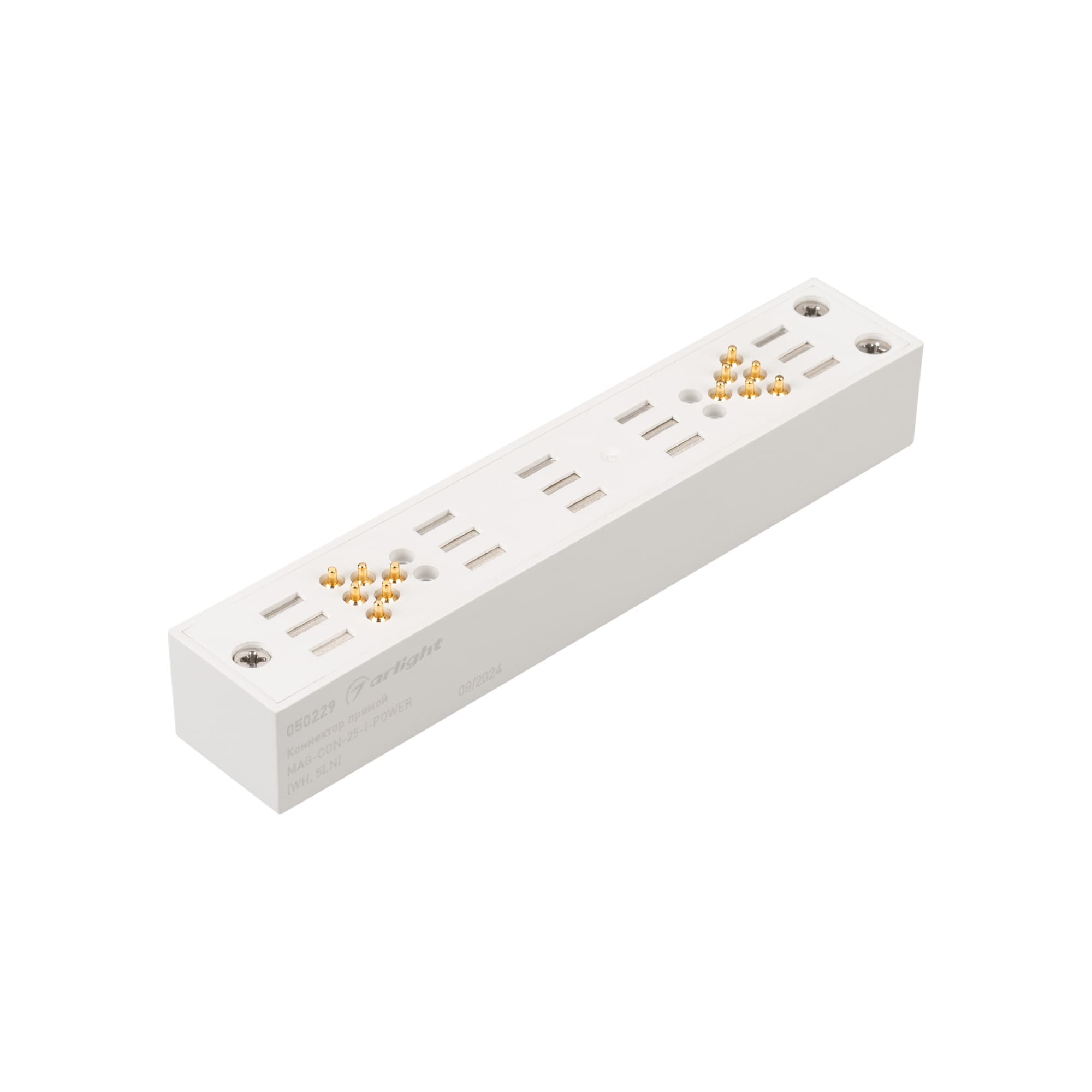 Коннектор прямой MAG-CON-25-I-POWER (WH, 5LN) (ARL, IP20 пластик, 5 лет)