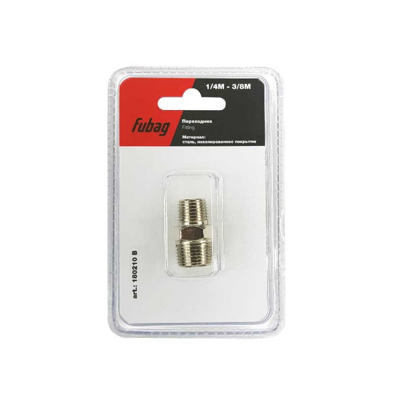 Переходник 1/4''M на 3/8''М блистер 1 шт
