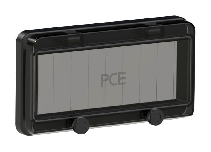 Окно защитное на 9 модулей IP67, черное