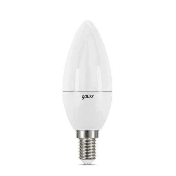 Лампа светодиодная LED 6.5 Вт 550 лм 6500К свеча холодный E14 AC 220В Black