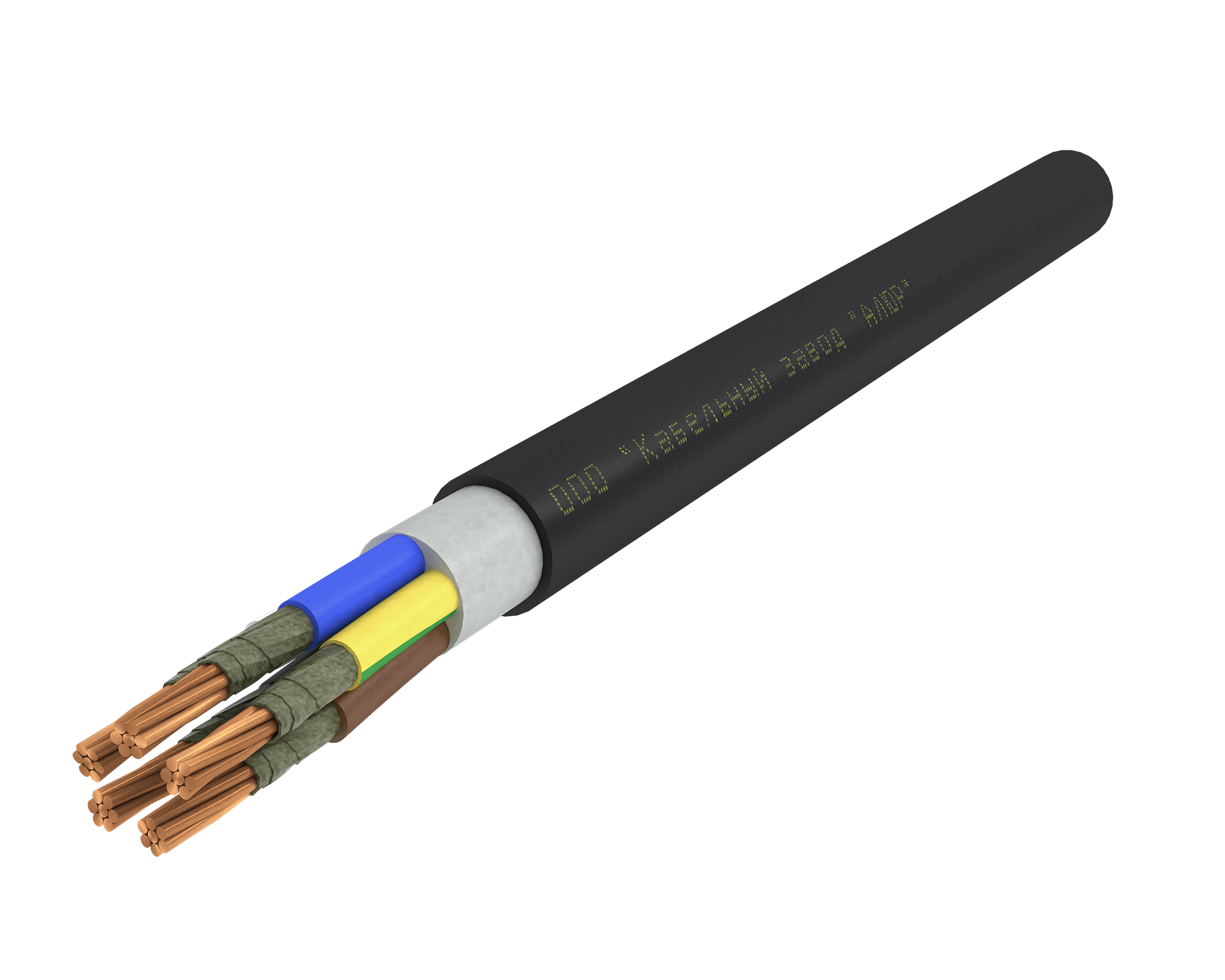 Кабель силовой ППГнг(А)-HF 5х25мк (N.PE)-1 многопроволочный черный (барабан)
