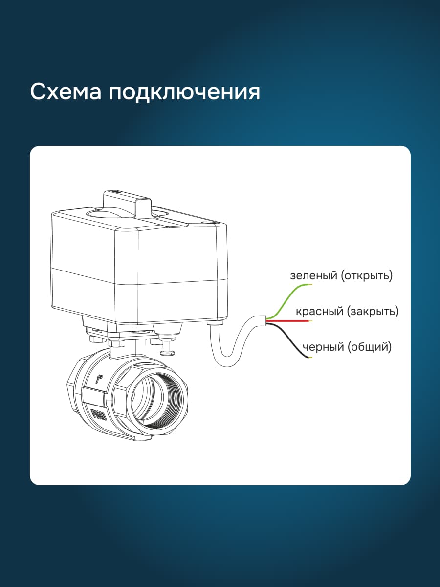 Кран шаровый с электроприводом sp нерж. сталь DN25 (1'')