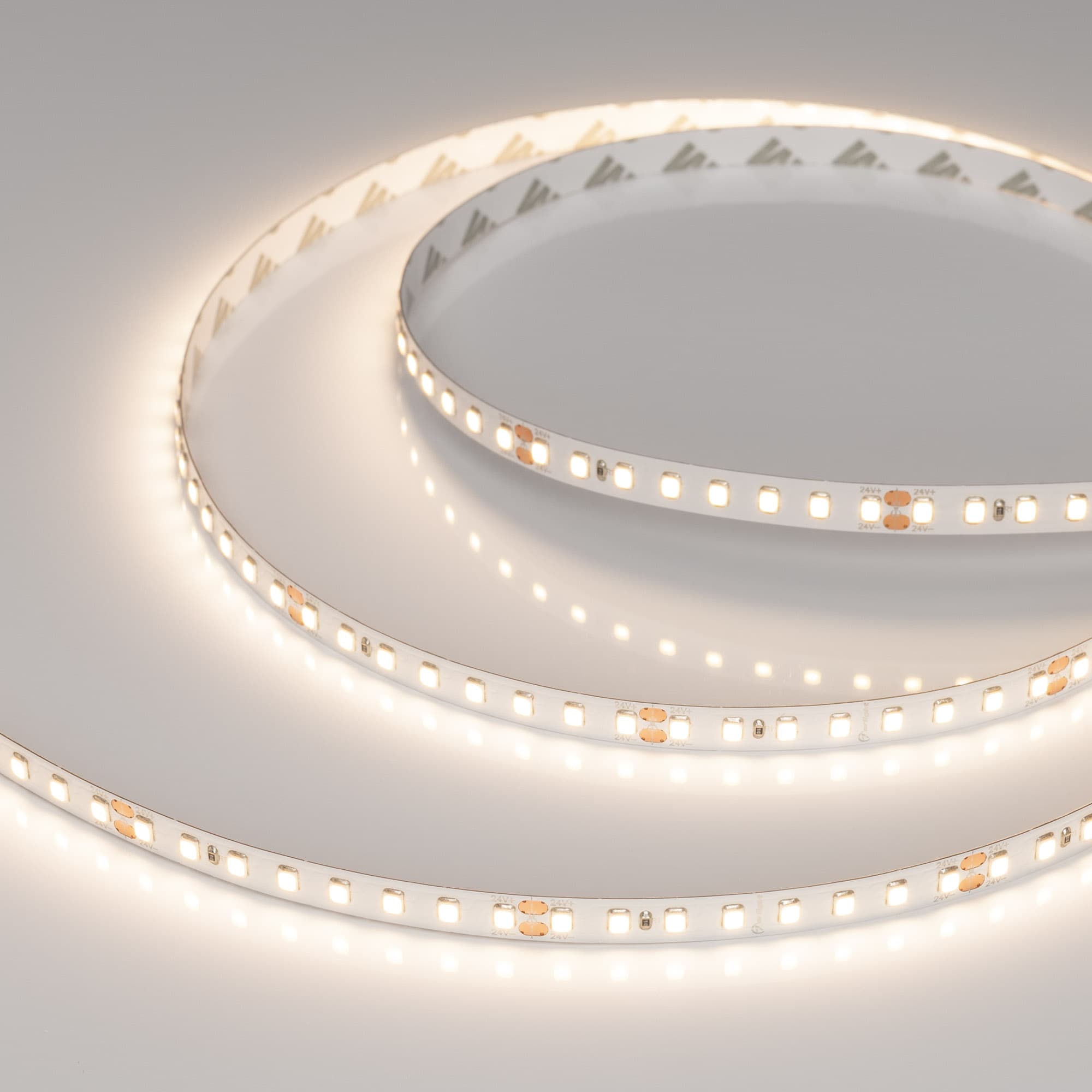 Лента светодиодная 9.6 Вт/м 24В 3500K IP20 128LED/м RT-A128-8-10mm SMD 2835 5 м