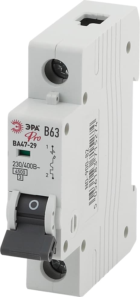 Выключатель автоматический PRO NO-900-82 ВА47-29 1P 63А кривая B 4,5кА