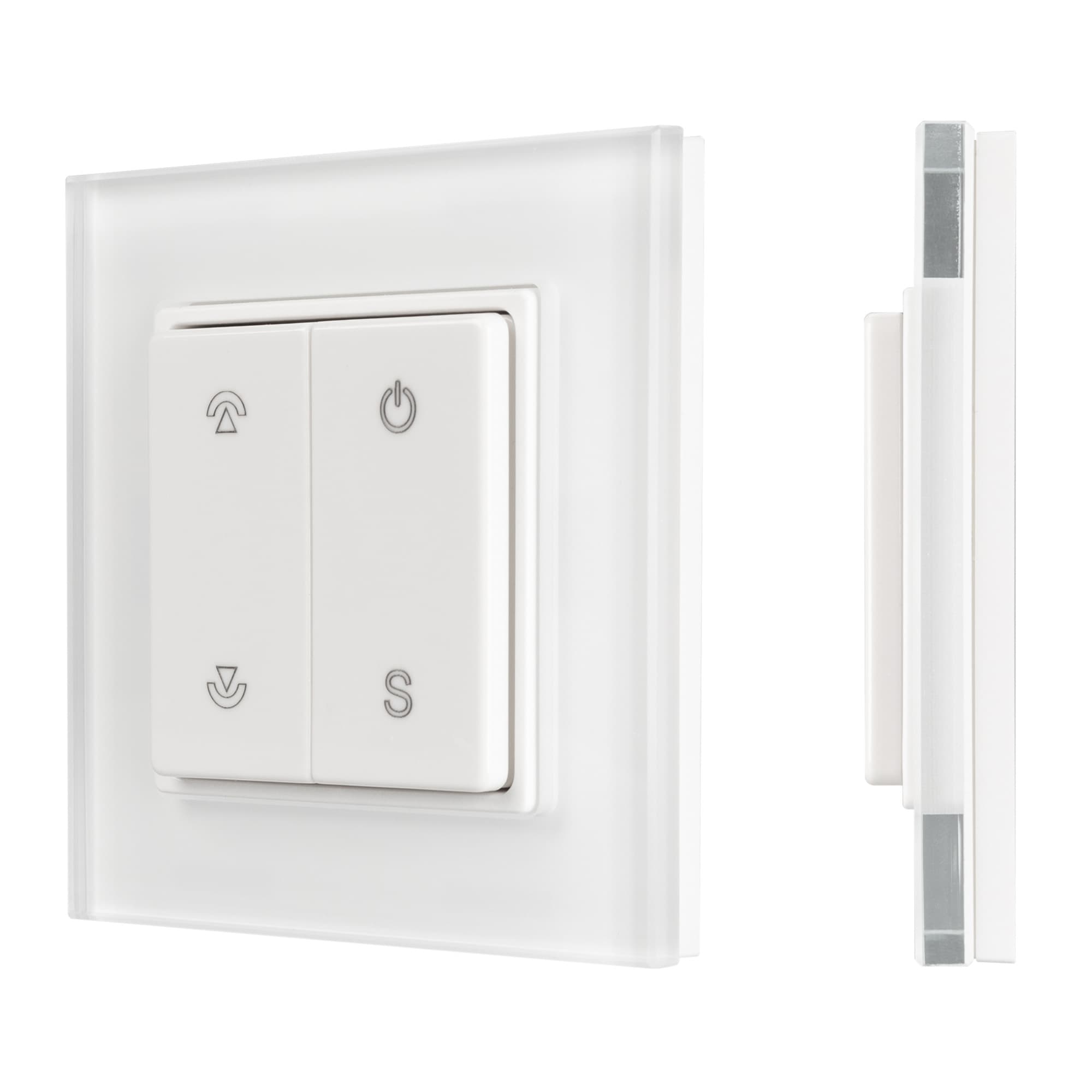 Панель SMART-P47-DIM-G-SUF 3V, 1 зона, Knob, 2.4G ARL, стекло