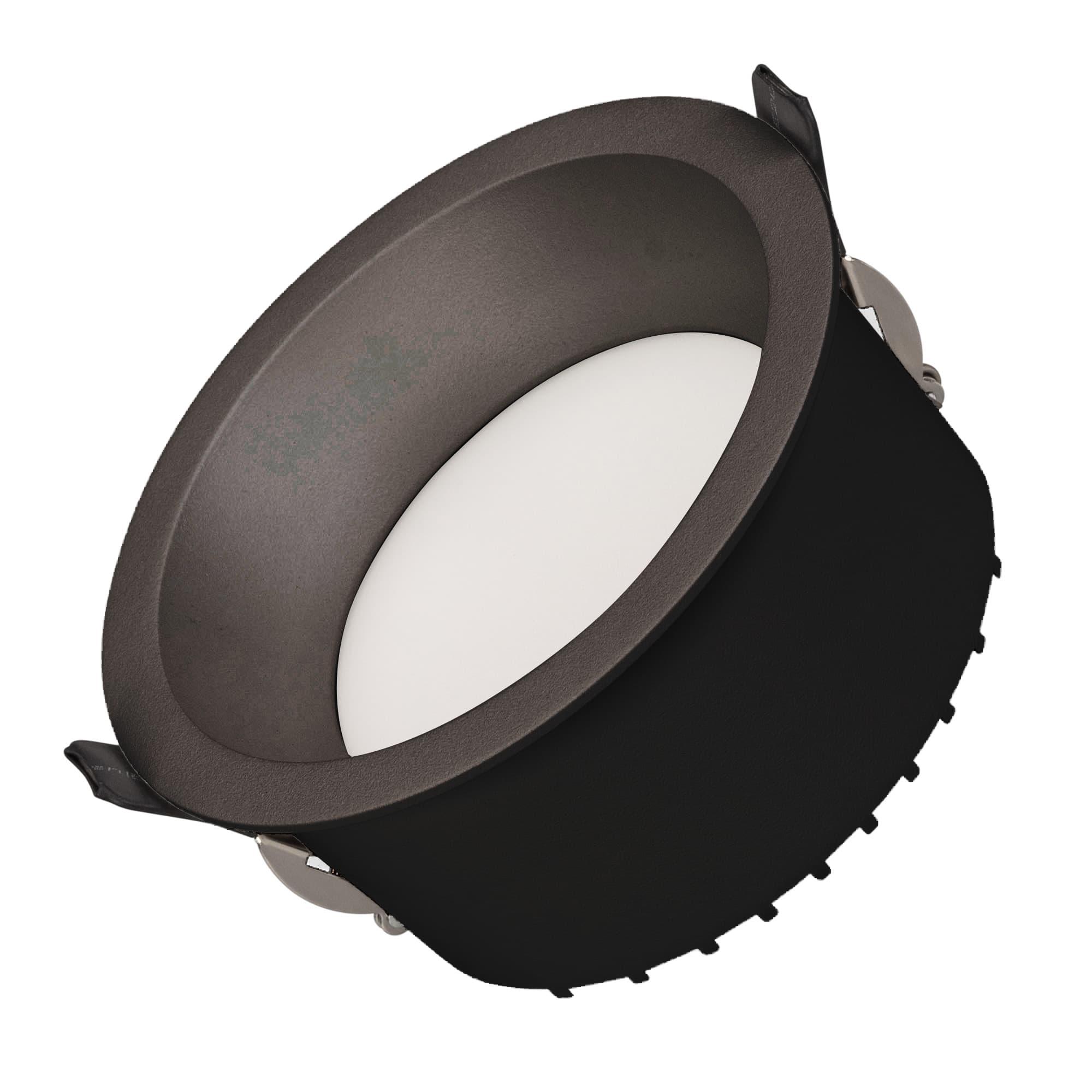 Светильник MS-DROP-BUILT-R137-24W Warm3000 BK 90 deg 230V IP54 металл 5 лет