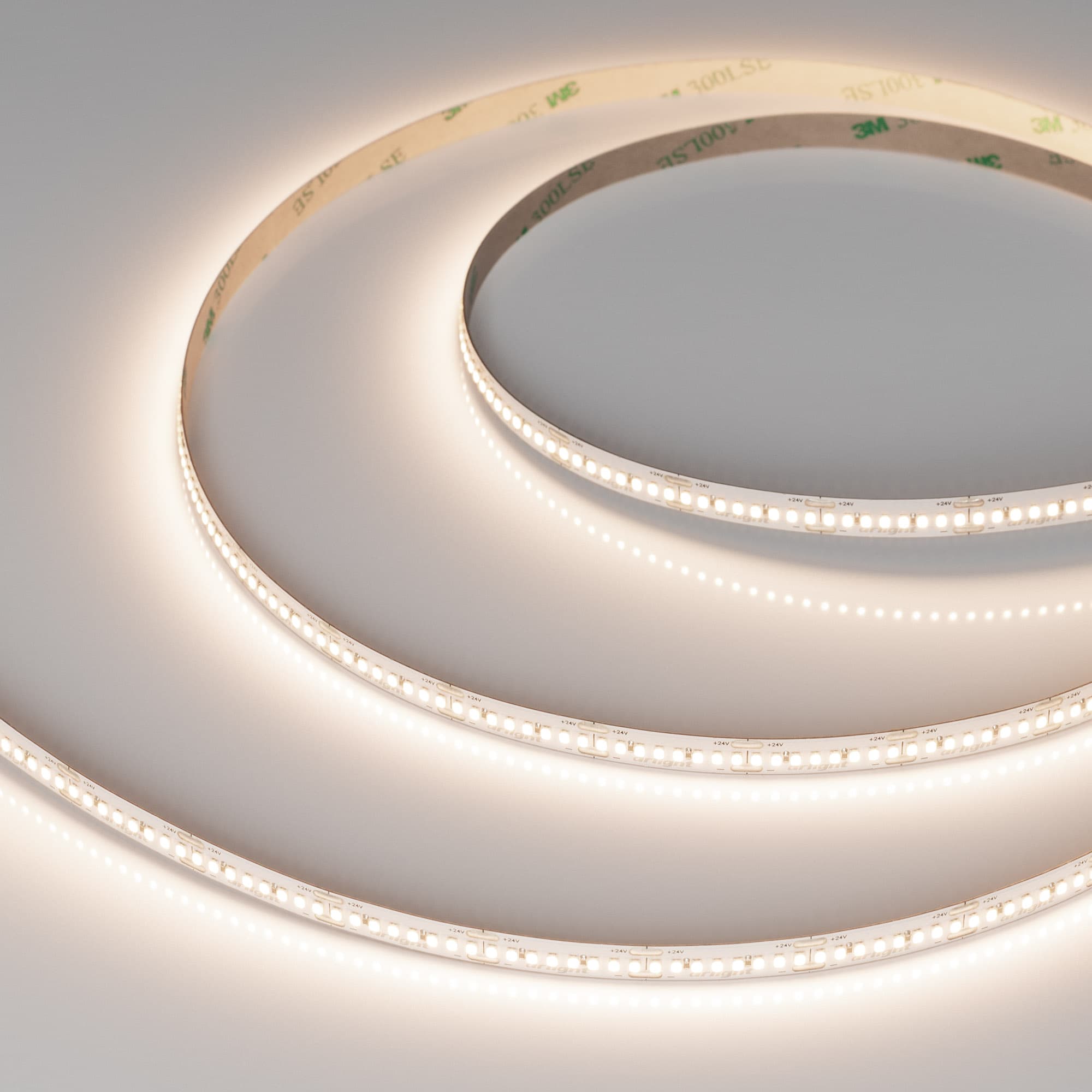 Лента светодиодная 8 Вт/м 24В IP20 3500K 320LED/м MICROLED-M320-8mm SMD 2216 5 м
