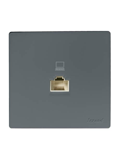 LETO Розетка компьютерная графит Lezard 752-3400-139