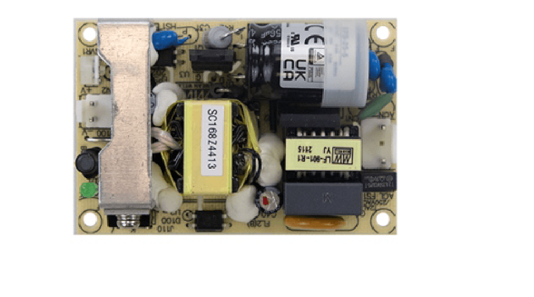 Источник питания AC-DC, 25Вт, вход 85…264V AC, 47…63Гц /120…370В DC, выход 5В/5A, рег. вых 4.75…5.5В, изоляция 3000В AC, открытая плата 76.2х50.8х24мм, -30…+70°С