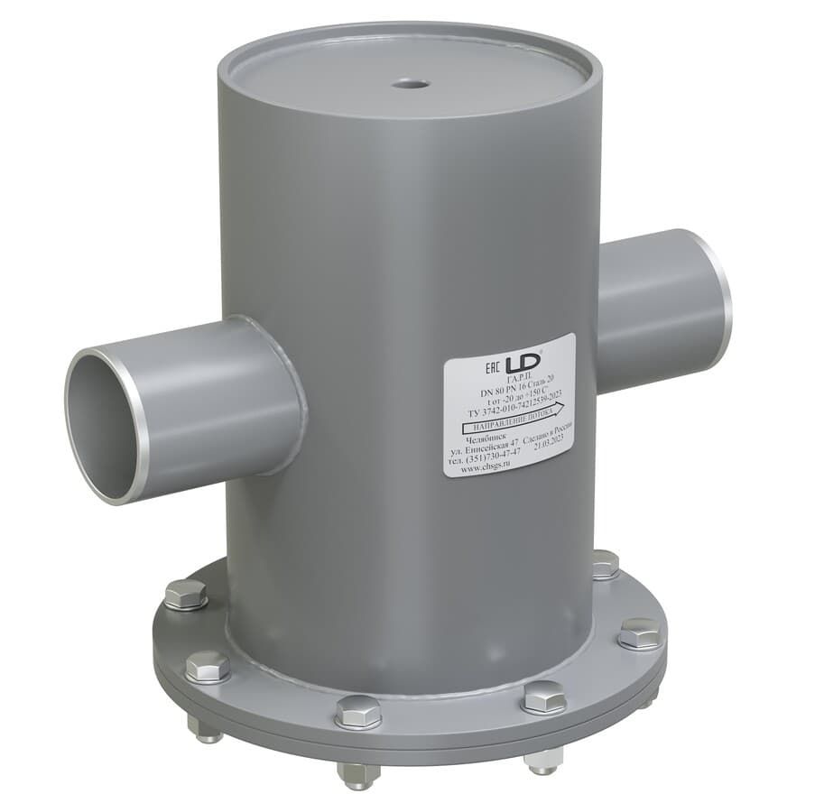 Грязевик абонентский вертикальный фланцевый DN 100 PN16
