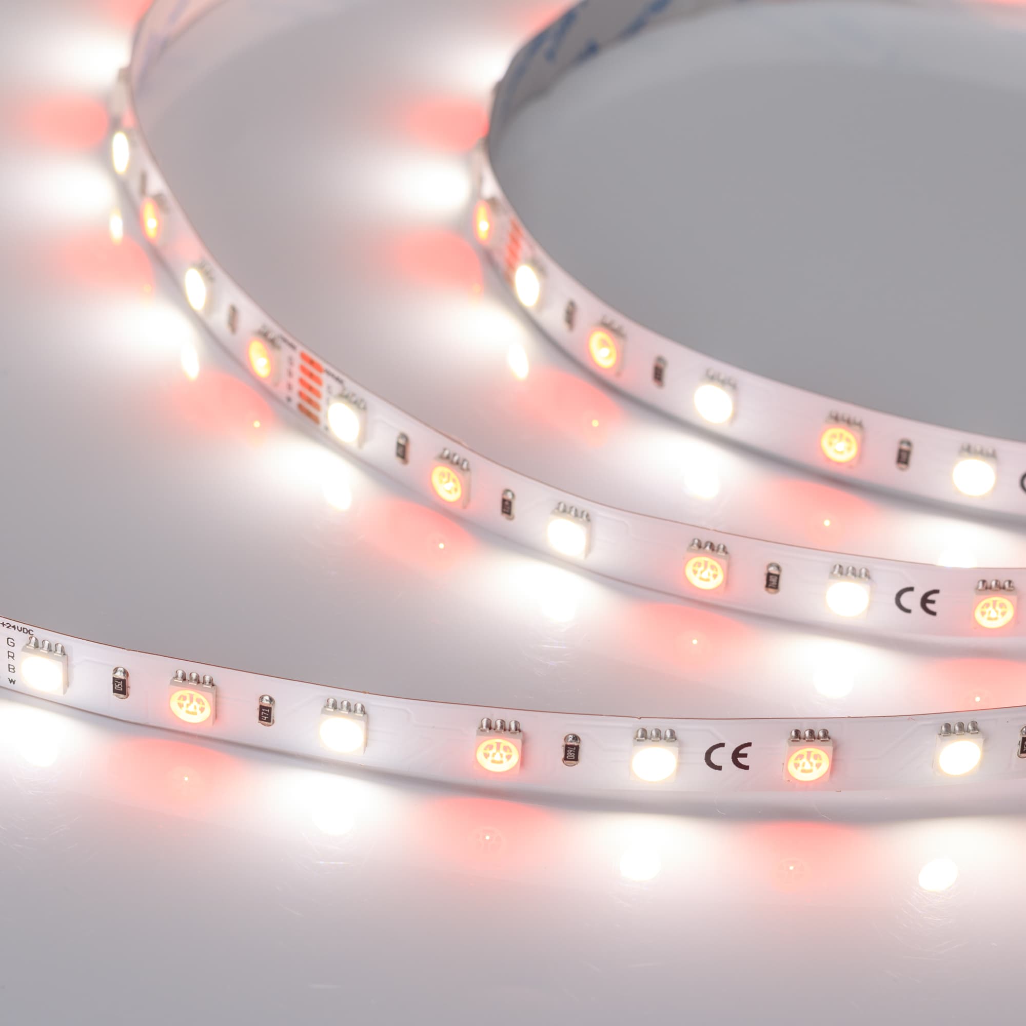 Лента светодиодная 14,4 Вт/м 24В IP20 RGBW 60LED/м RT/RTW-B60-10mm SMD 5060 5 м