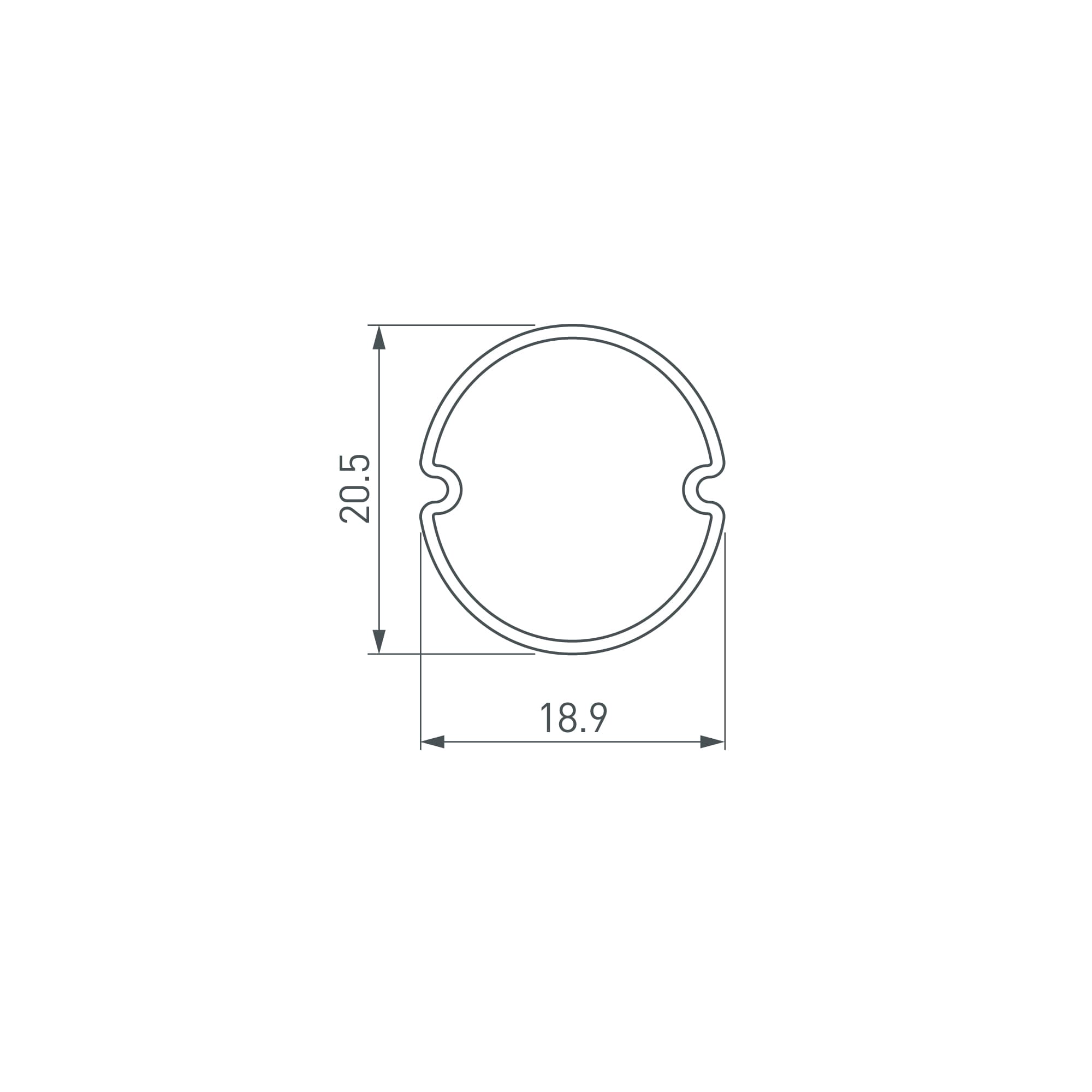 Экран ARH-ROUND-D20-DUAL-2000 OPAL BLACK (Пластик)
