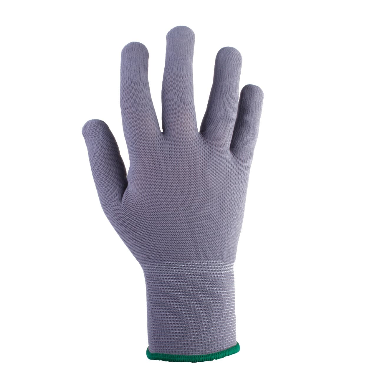 Серые легкие бесшов. перчатки, нейлон, размер S (12пар)
