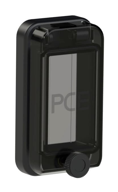 Окно защитное на 2 модуля IP67, черное