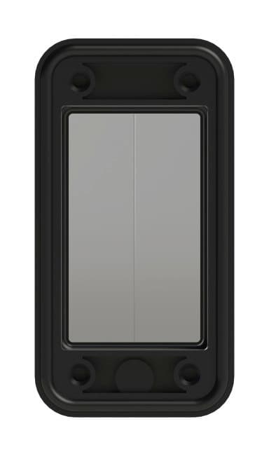 Окно защитное на 2 модуля IP67, черное
