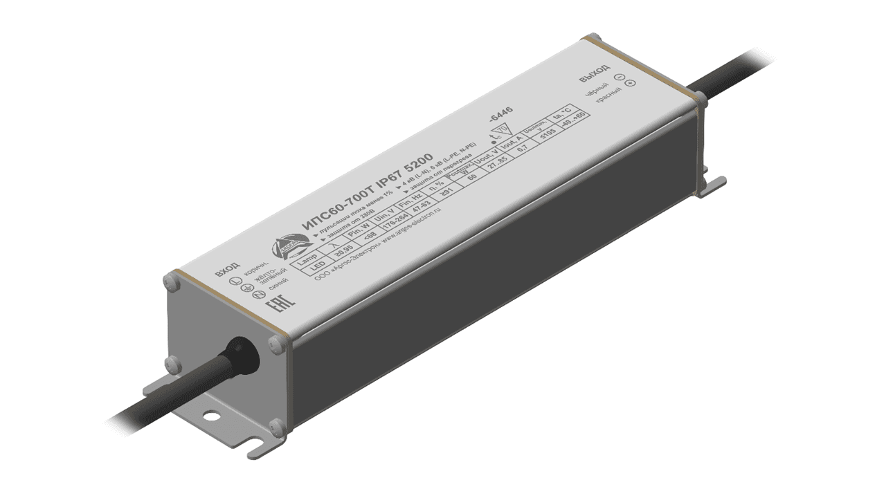 Драйвер светодиодный ИПС60-700Т IP67 5200