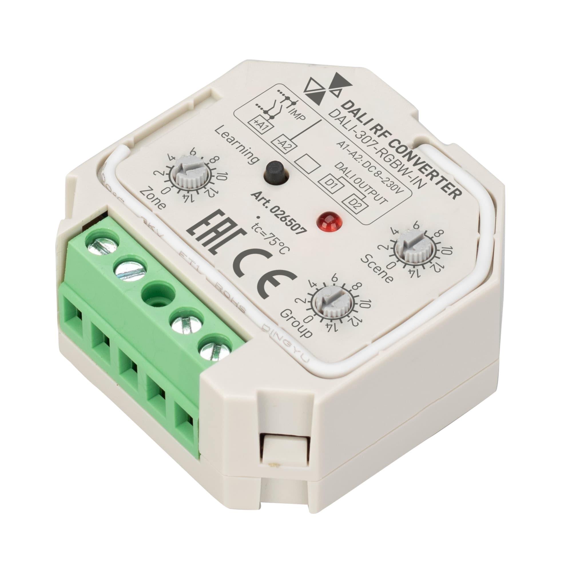 Конвертер RF-сигнала DALI-307-RGBW-IN DALI-BUS, RF, PUSH IARL
