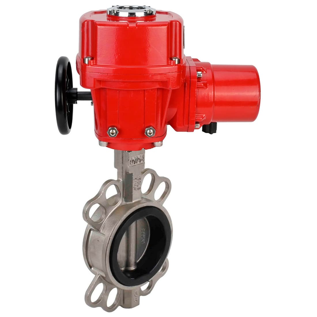 Затвор дисковый поворотный 304-304-VITON-2W-Fb-H Ду65 Ру16 межфланцевый, корпус нержавеющая сталь 304, диск нержавеющая сталь 304, уплотнение VITON, с электроприводом QT-W (M) EX-005 220В