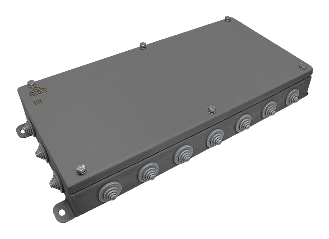Коробка монтажная КМ IP55-2040, корпус из нержавеющей стали, количество вводов 20