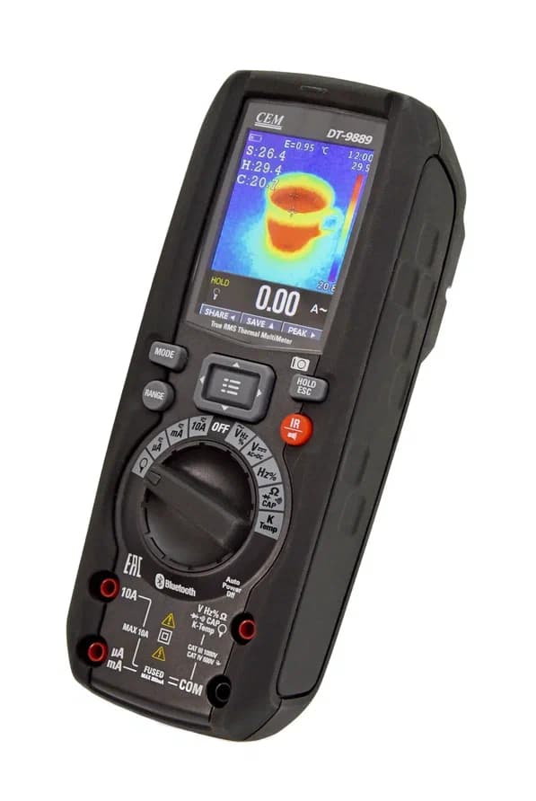 Мультиметр TRMS со встроенным тепловизором DT-9889